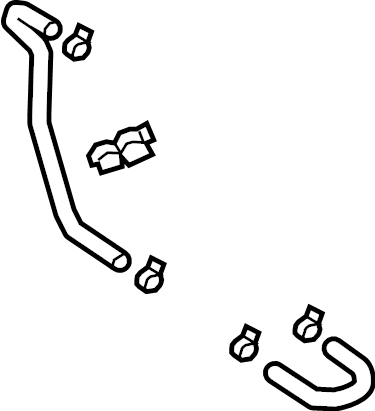 View 25450K4010 Radiator Coolant Hose (Upper) Full-Sized Product Image