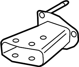 View 86642K4200 Bumper Impact Bar Bracket (Right, Rear, Lower) Full-Sized Product Image