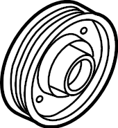 View 97643H5100 A/C Compressor Clutch Pulley Full-Sized Product Image