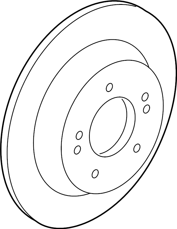 View 58411L1000 Disc Brake Rotor (Rear) Full-Sized Product Image