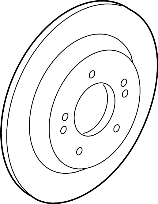 View 58411L1100 Disc Brake Rotor (Rear) Full-Sized Product Image