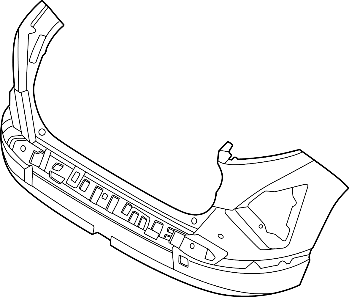 View 86610BF010 Cover Assembly - Bumper. (Rear, Upper) Full-Sized Product Image