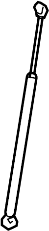 View 8P0823359C Hood Lift Support Full-Sized Product Image
