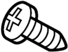 View 8E0819536AJ50 Windshield Defroster Nozzle Bolt Full-Sized Product Image