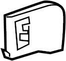View 8P4867586A7PE Door Window Switch Bezel Full-Sized Product Image