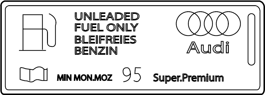 View 8J0010508AM Fuel Information Label Full-Sized Product Image