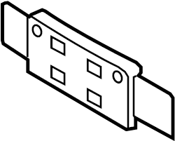 View 8V4807287N3FZ License Plate Bracket Full-Sized Product Image