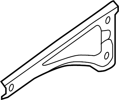 View 8V0810135D Fender Rail (Front, Upper) Full-Sized Product Image