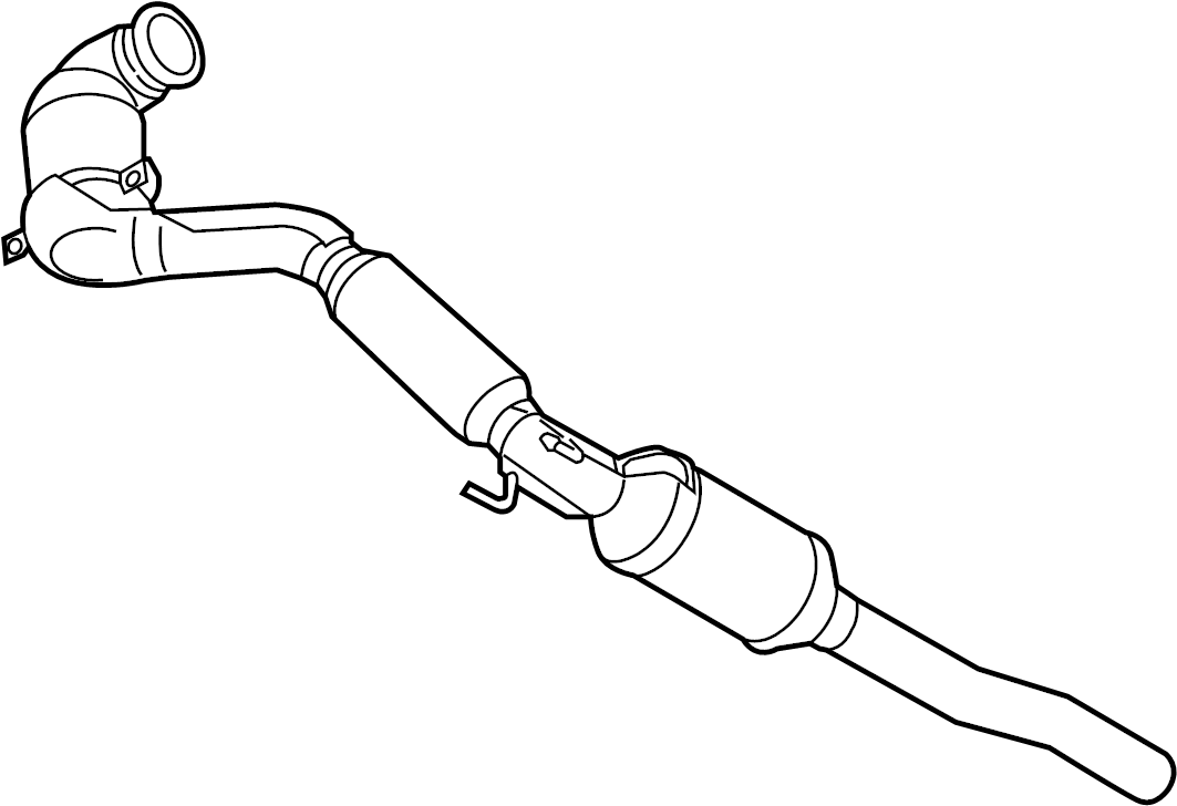 View 5Q0254502GX CATALYST. Catalytic Converter. Converter AND pipe.  Full-Sized Product Image