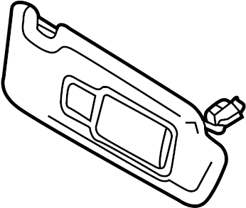 View 8U0857552AJLW3 Sun Visor Full-Sized Product Image