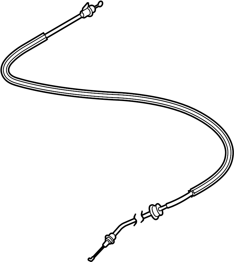 View 8V4837085E Door Latch Cable Full-Sized Product Image