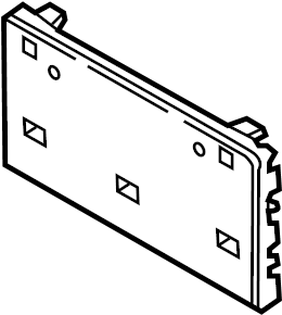 View 8V5807287N9B9 License Plate Bracket Full-Sized Product Image