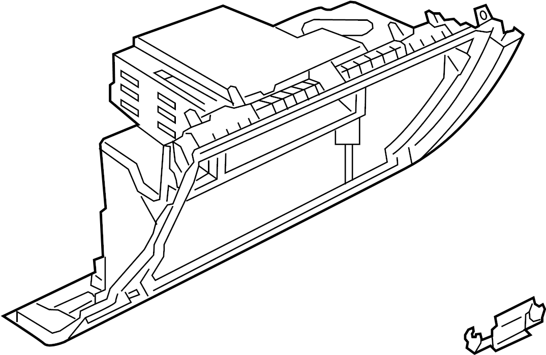 View 8V5880302A6PS Glove box ASSEMBLY.  Full-Sized Product Image
