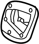 View 8V1867130 Door Mirror Seal Full-Sized Product Image