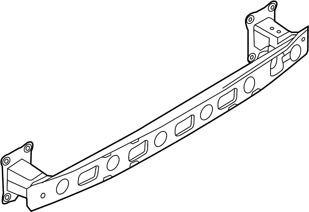View 8V5807309 Bumper Impact Bar Full-Sized Product Image