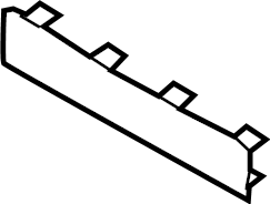 View 8W0807287BRU6 Grille Molding (Front, Upper, Lower) Full-Sized Product Image