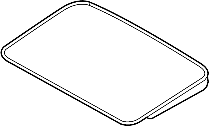 View 8W5877071B Sunroof Glass Full-Sized Product Image
