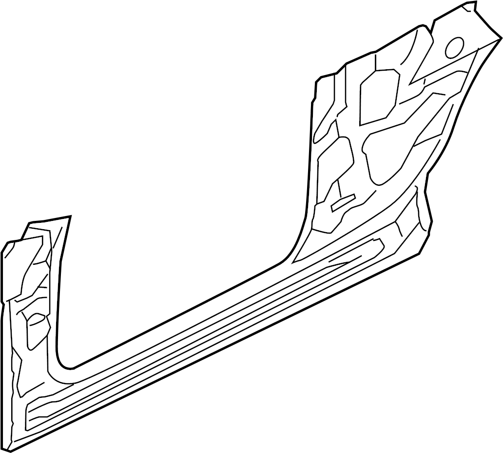 View 8H0810182B Body A-Pillar Reinforcement (Front, Upper, Lower) Full-Sized Product Image