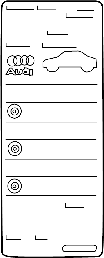 View 4G8010502DR Tire Information Label Full-Sized Product Image