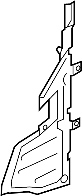 View 4G8121283AR Radiator Support Baffle (Front) Full-Sized Product Image