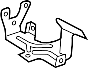 View 4G0121305DQ Engine Water Pump Bracket Full-Sized Product Image
