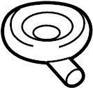 View 4G8955998 Windshield Washer Hose Grommet Full-Sized Product Image