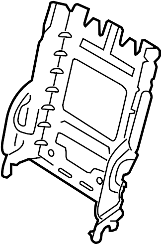 View 4G8898587 Seat Back Frame Full-Sized Product Image