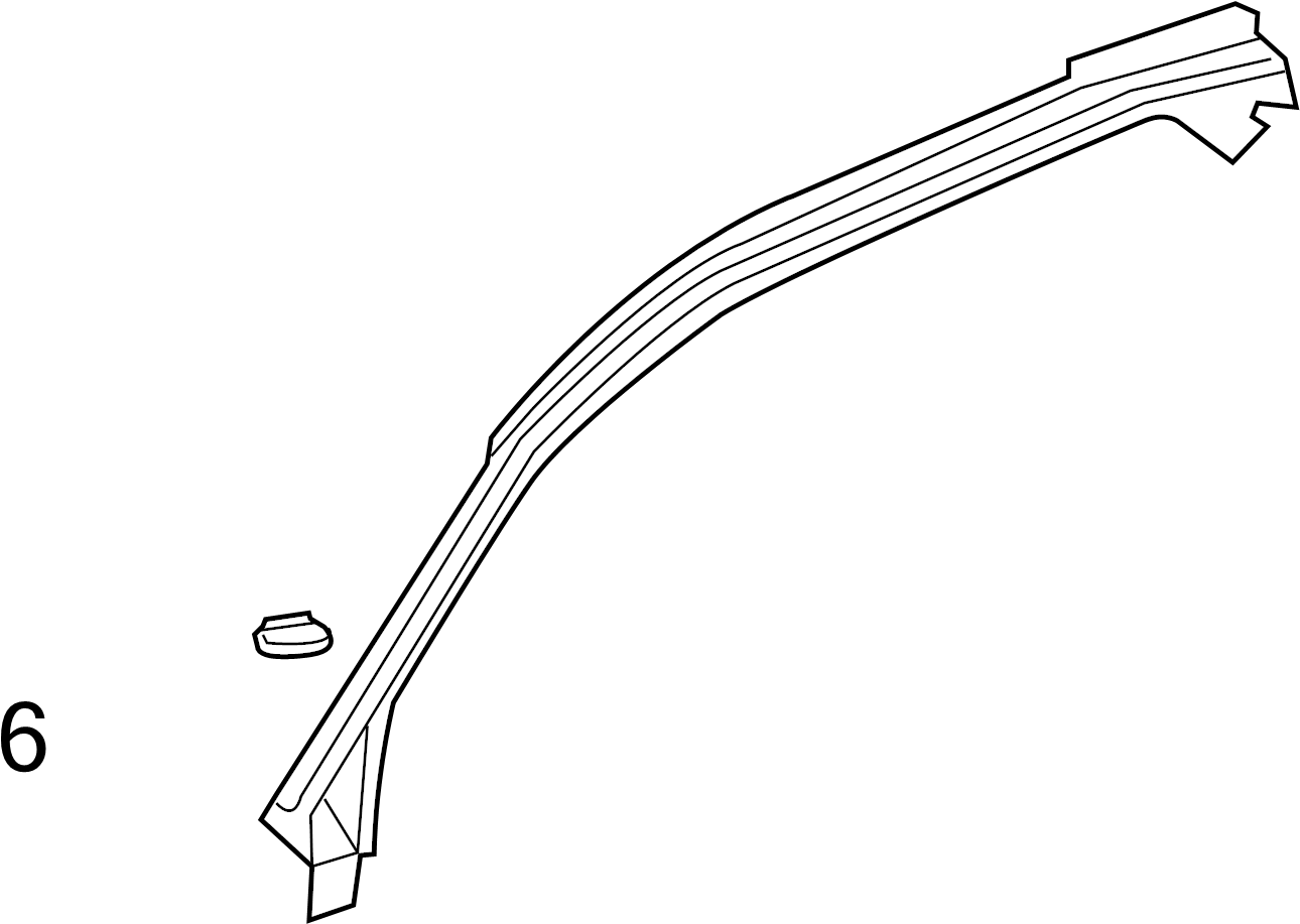 View 4G8810375C Windshield Stopper Full-Sized Product Image