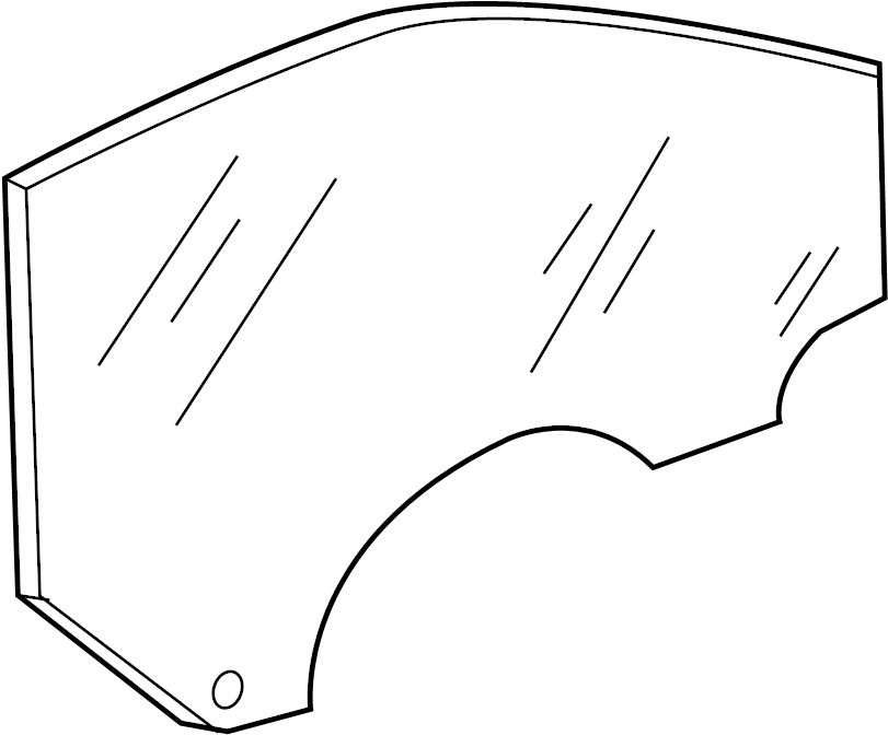 View 4G8845022D Door Glass Full-Sized Product Image