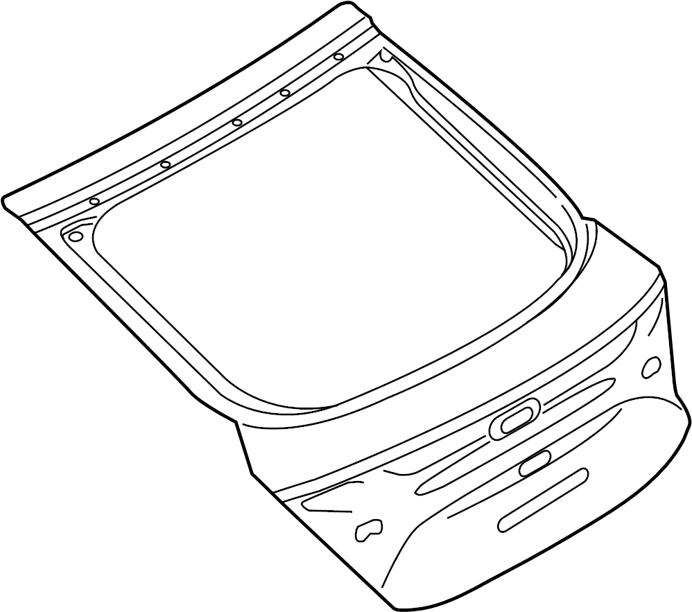 View 4G8827025B Liftgate Full-Sized Product Image
