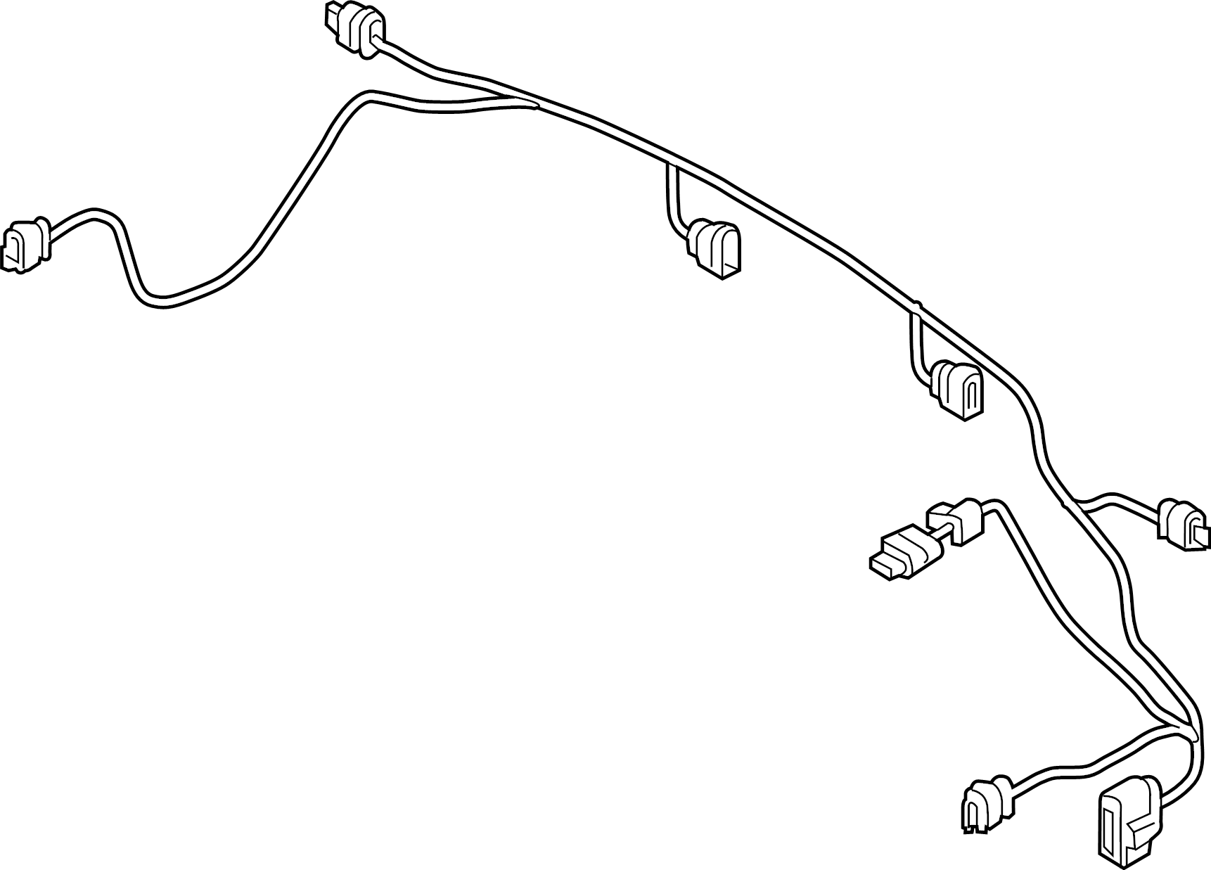 View 4K5971104BA Tail Light Wiring Harness Full-Sized Product Image
