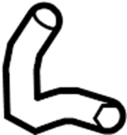 View 079121096T Engine Coolant Overflow Hose. Outlet Hose.  Full-Sized Product Image