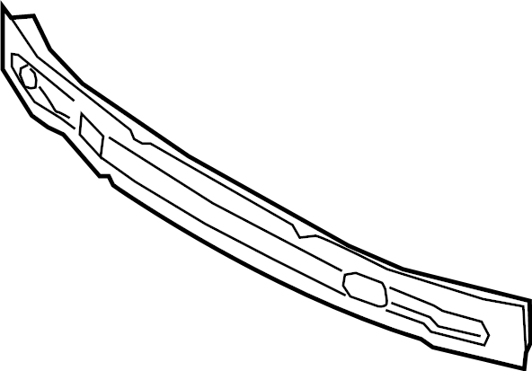 View 8W0807113 Bumper Impact Bar Full-Sized Product Image