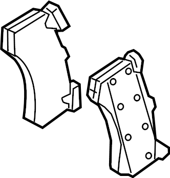 View 8W0698151BF Disc Brake Pad Set (Front) Full-Sized Product Image