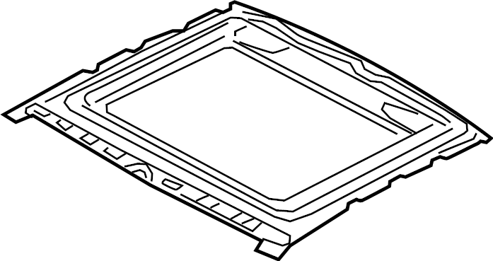 View 8W8877049 Sunroof Frame.  Full-Sized Product Image