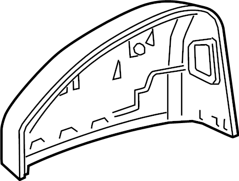 View 8W0857527C3Q7 Door Mirror Cover (Lower) Full-Sized Product Image