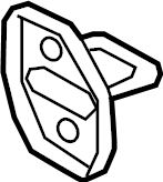 View 3C0837033B Door Lock Striker Plate (Front) Full-Sized Product Image