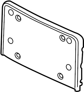 View 8T0807285C3FZ License Plate Light Panel Full-Sized Product Image