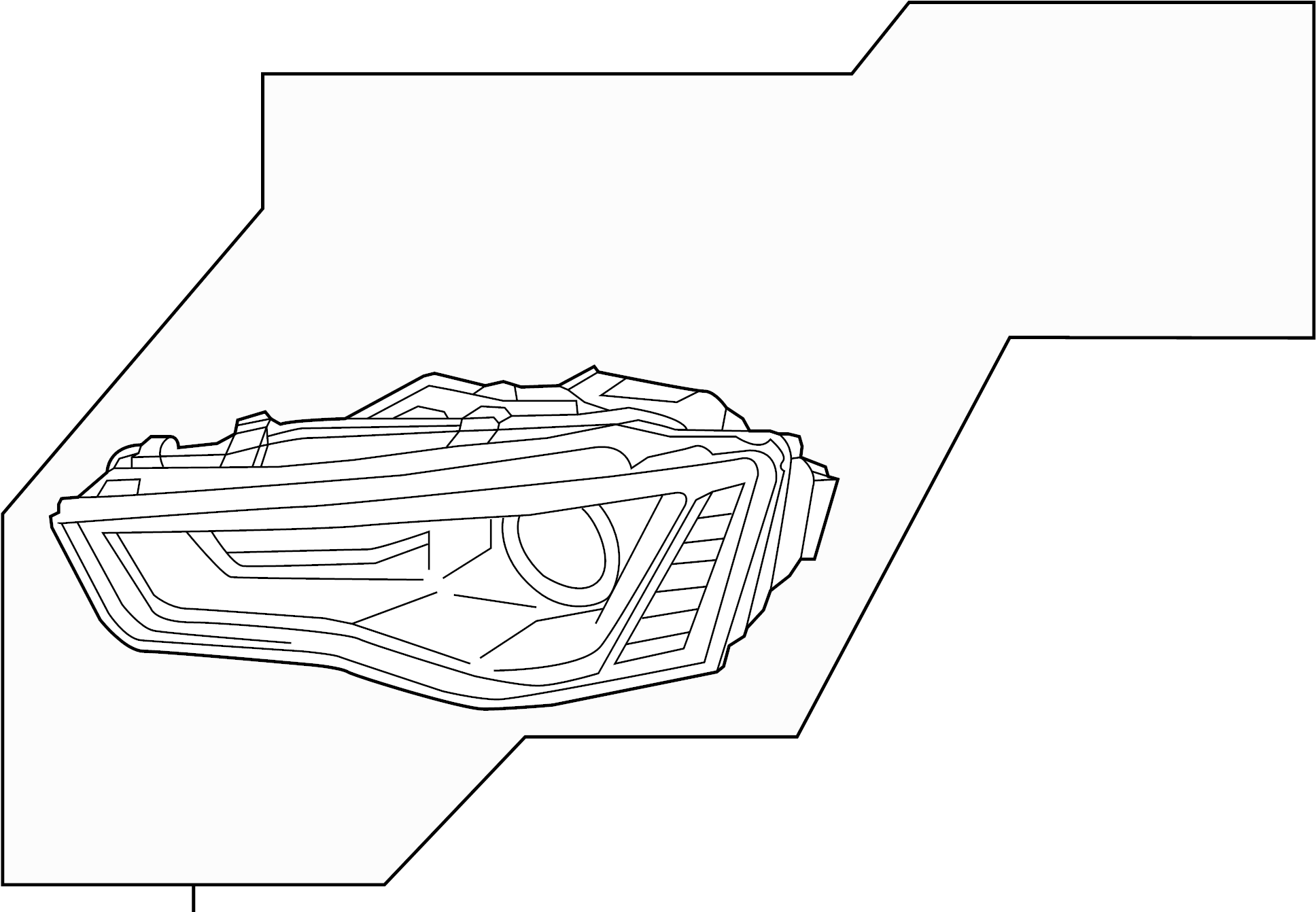 View 8T0941044E Headlight Assembly Full-Sized Product Image