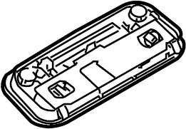 View 443857563ADK1 Sun Visor Holder Cap Full-Sized Product Image