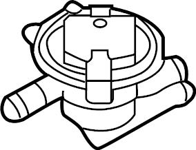 View 8W0906253D Evaporative Emissions System Leak Detection Assembly. Pressure switch. Vapor Canister Vent Solenoid.  Full-Sized Product Image