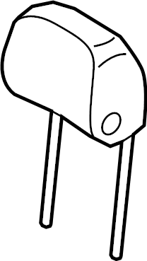 View 8W6881903RIIK Headrest Full-Sized Product Image
