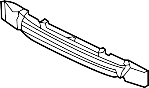 View 8T0807550H Bumper Impact Absorber Full-Sized Product Image