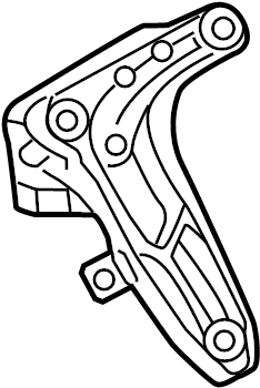 View 8K0199308AN Engine Mount Support Bracket Full-Sized Product Image