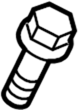 View 8F0857757 Seat Belt Guide Bolt Full-Sized Product Image