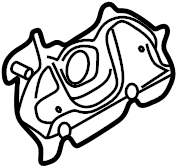 View 8F0803239 Body A-Pillar Reinforcement Bracket (Front) Full-Sized Product Image