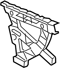 View 8T0807453B Bumper Cover Bracket (Front, Rear, Upper) Full-Sized Product Image