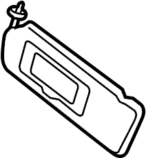 View 4B0857551N2PL Sun Visor Full-Sized Product Image