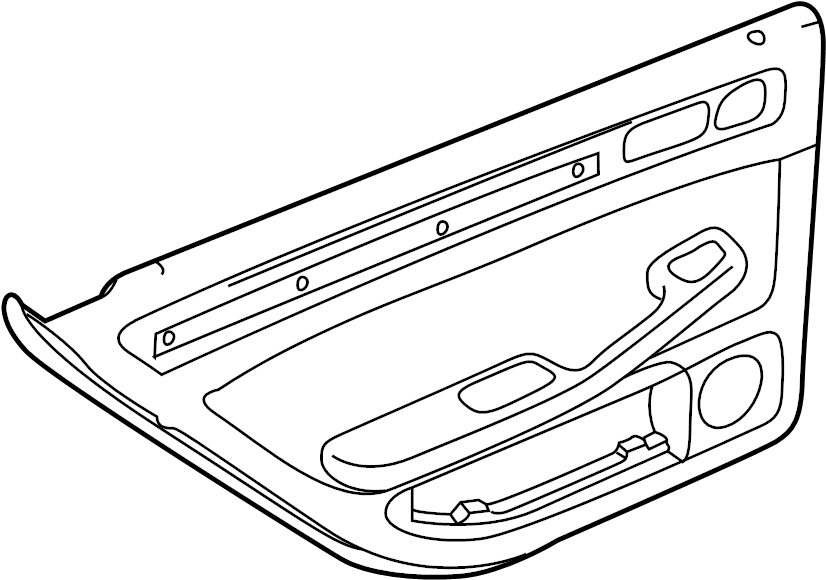 View 4B5867304G38M Door Interior Trim Panel Full-Sized Product Image