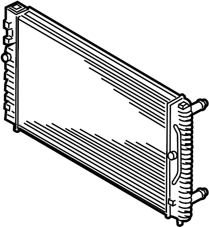 View 4B0121251K Radiator Full-Sized Product Image